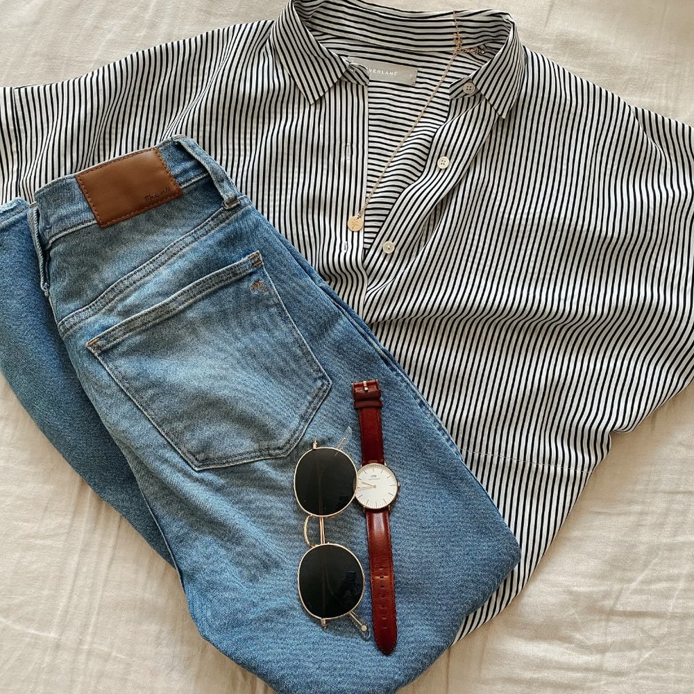 Everlane Silk Square Blouse